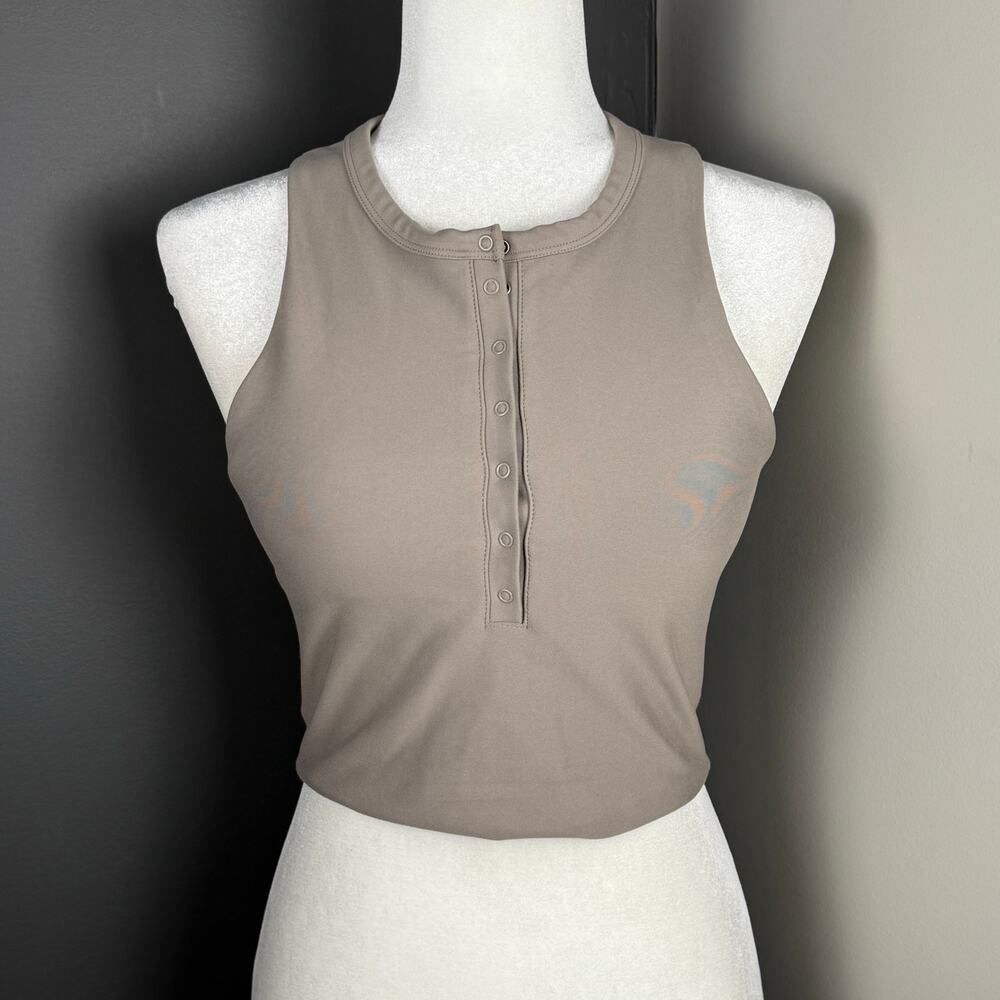 Abercrombie & Fitch YPB Woman’s‎ SculptLUX Plunge Henley Slim Tank- Size M